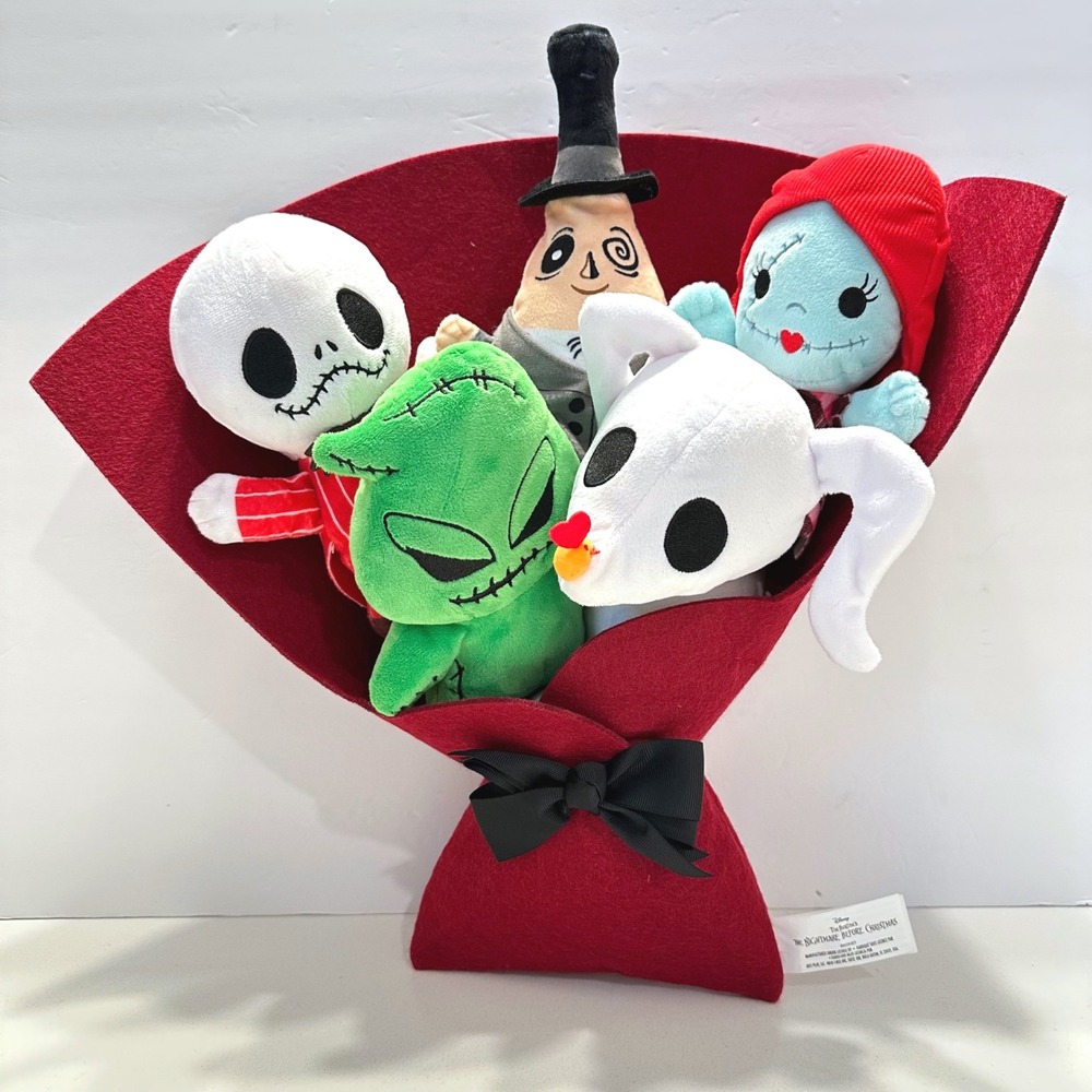 Disney Nightmare Before Christmas Plush Bouquet Jack Sally Oogie Zero Mayor 15in